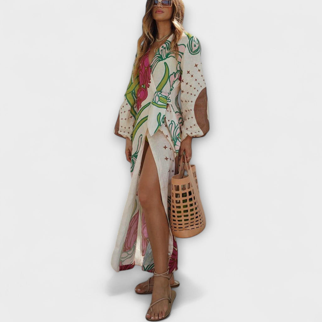 Tracey - Vestido maxi con lazo