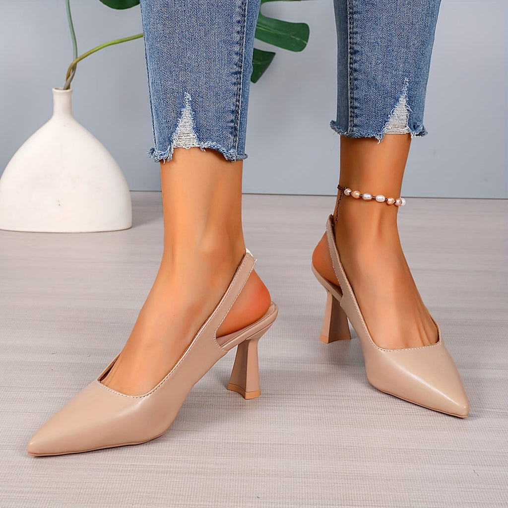 Sophia | Tacones Destalonados de Mujer con Punta Fina