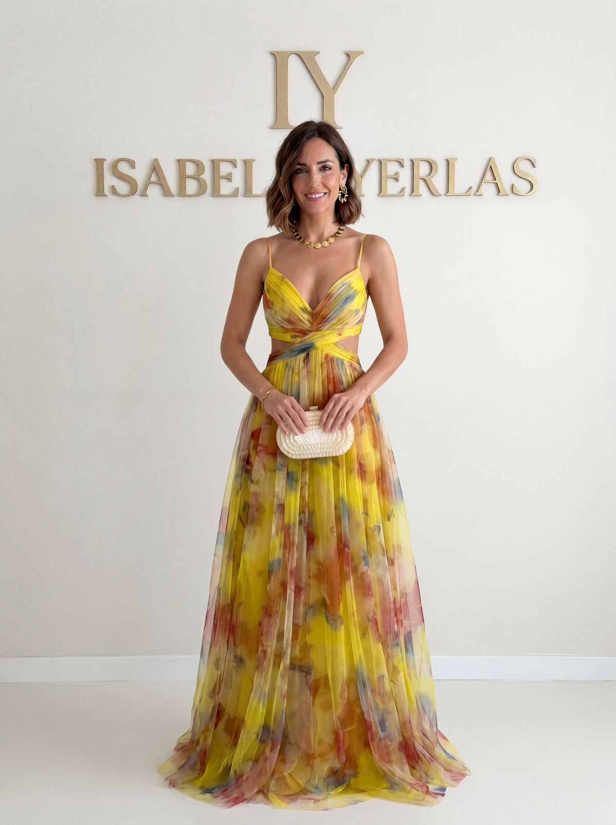 Vestido de ceremonia de tirantes