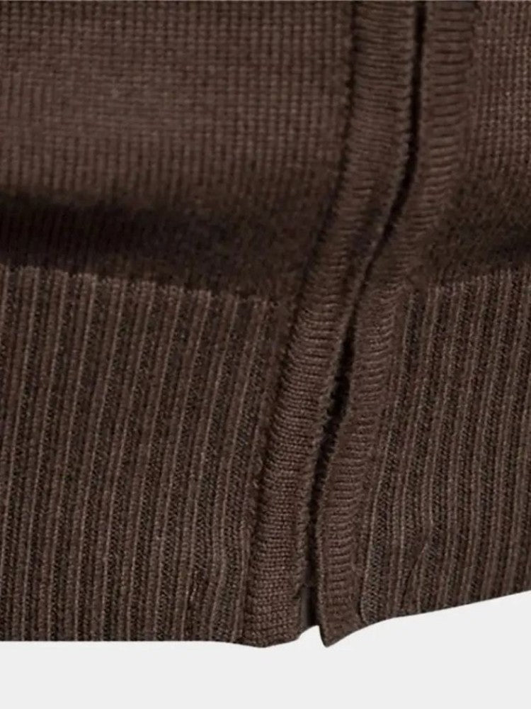 Cardigan de punto con cierre de cremallera