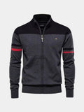 Cardigan de punto con cierre de cremallera