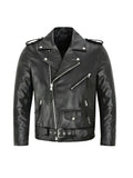 Chaqueta de cuero Clásica Biker