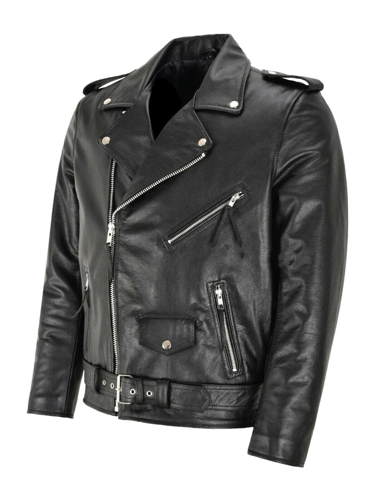 Chaqueta de cuero Clásica Biker