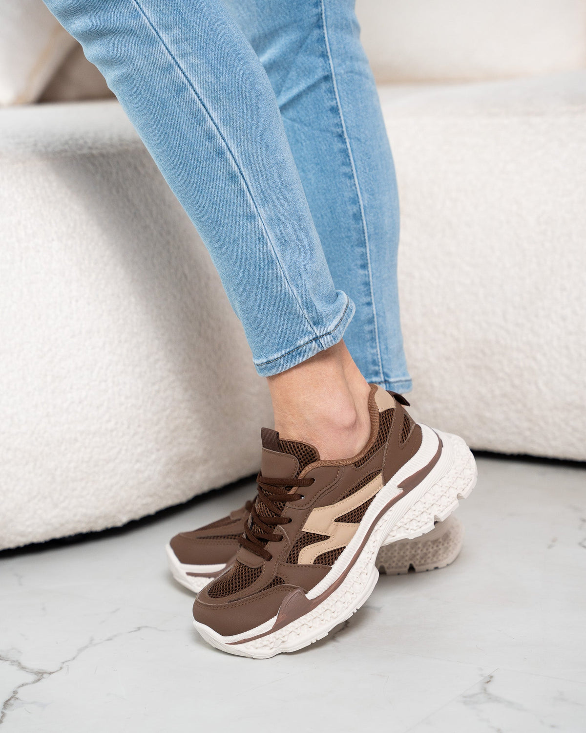 Zapatillas Cloud Chunky Marrón