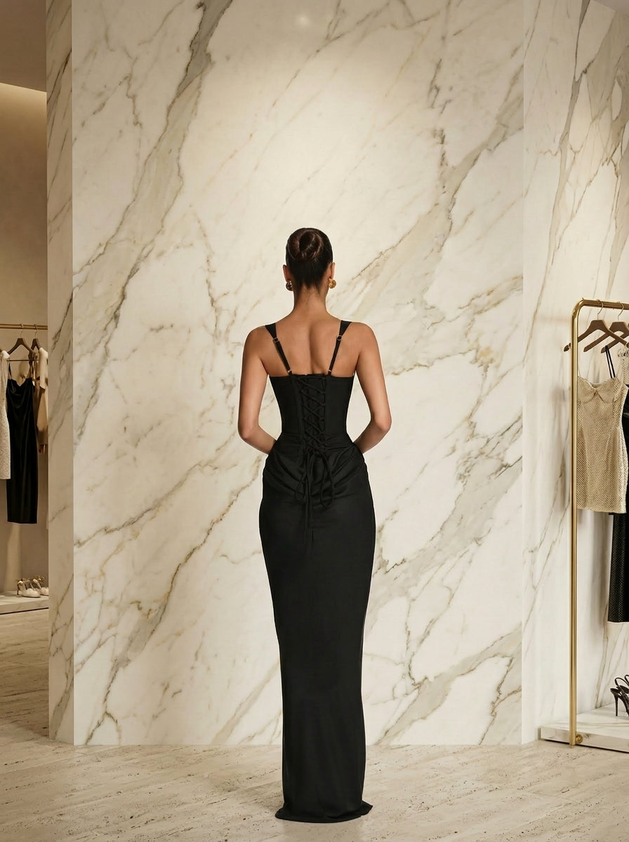 Vestido Sculpt Plisado Allegr