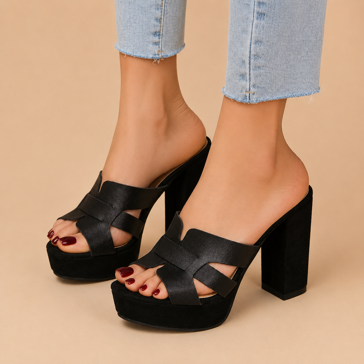 Elena™ | Tacones Elegantes de Plataforma sin Esfuerzo