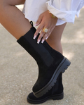 Botines Chelsea de Ante Negro