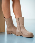 Botines Chelsea de Ante Taupe