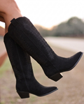 Botas con Motivo Cowboy - Negro