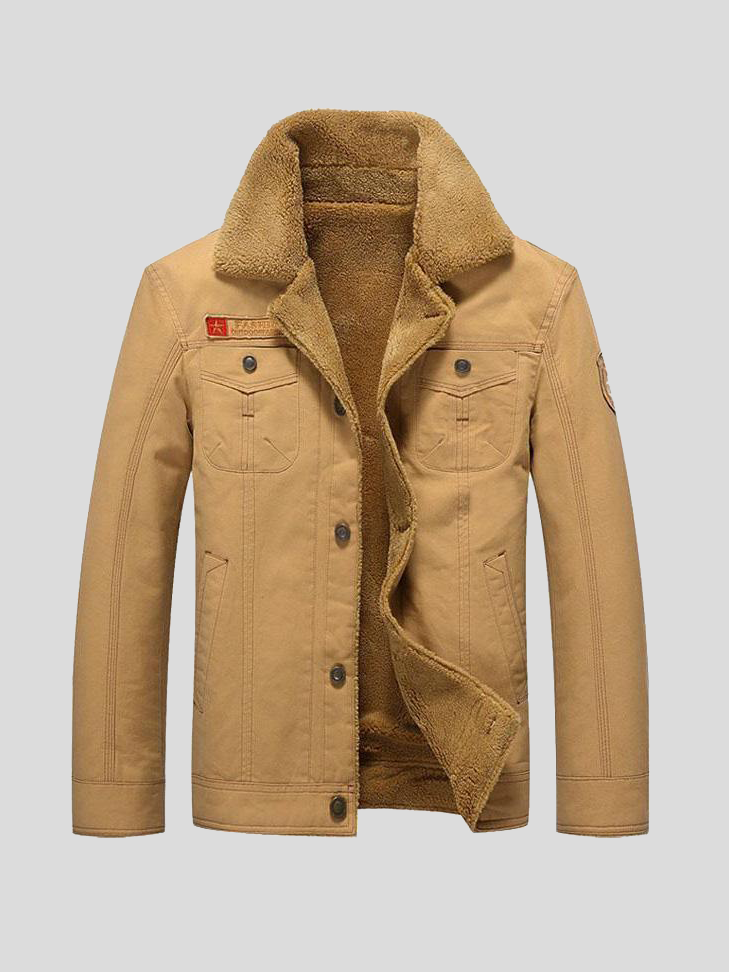 Chaqueta exclusiva de piel de cordero