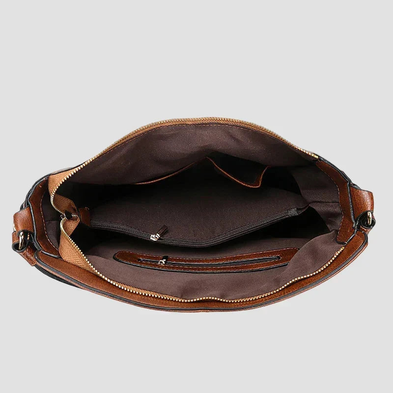 Souf - Bolso Hobo de Piel Premium Antirrobo