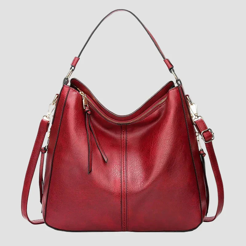 Souf - Bolso Hobo de Piel Premium Antirrobo