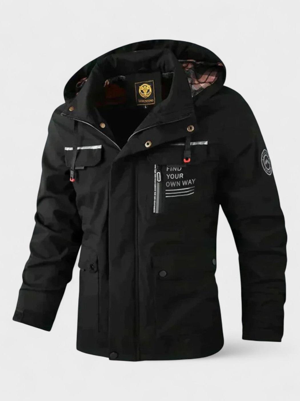 Chaqueta de invierno para hombre con capucha