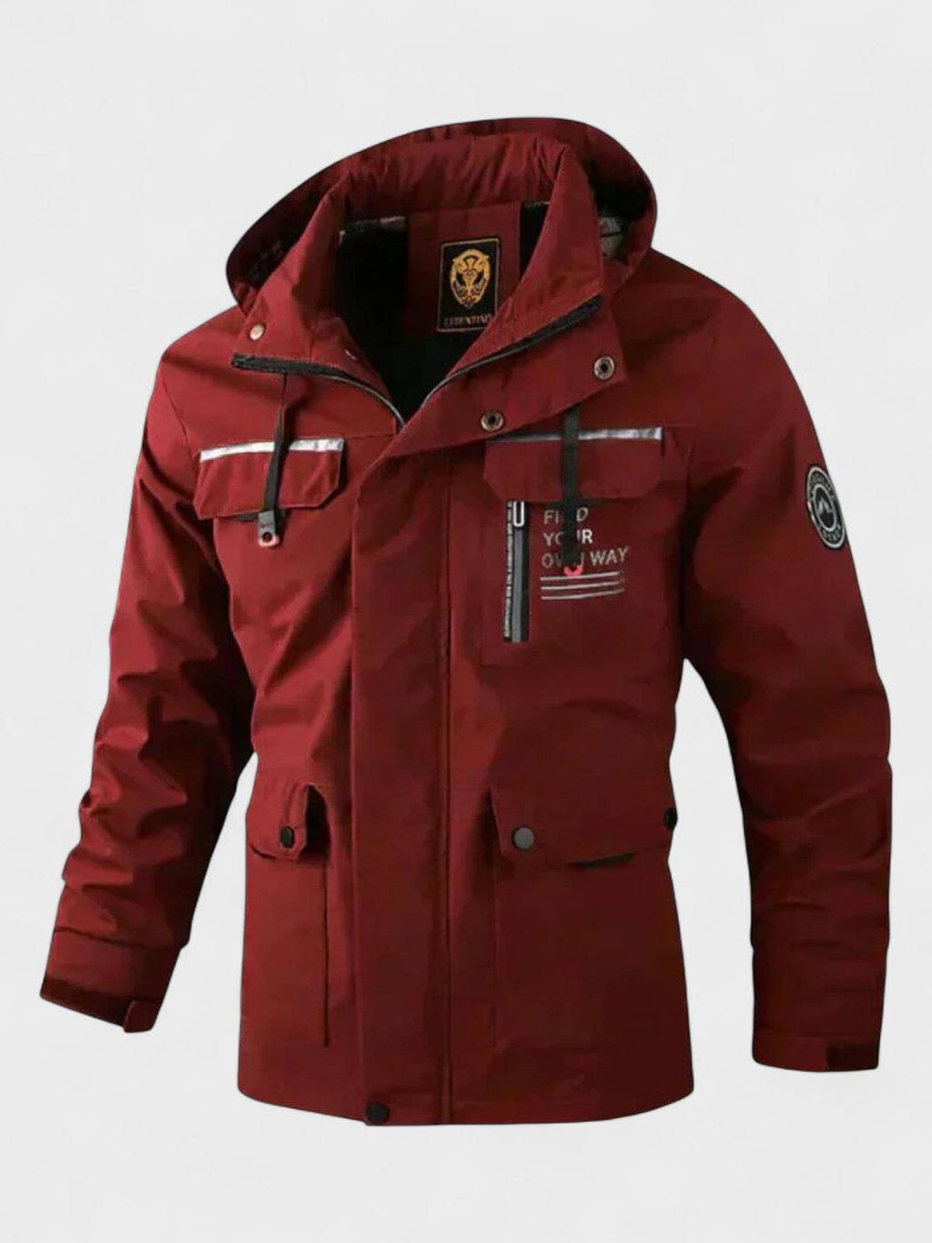 Chaqueta de invierno para hombre con capucha