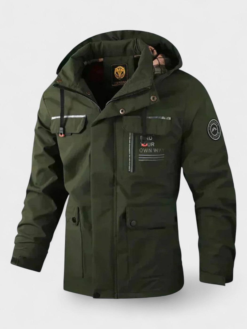Chaqueta de invierno para hombre con capucha