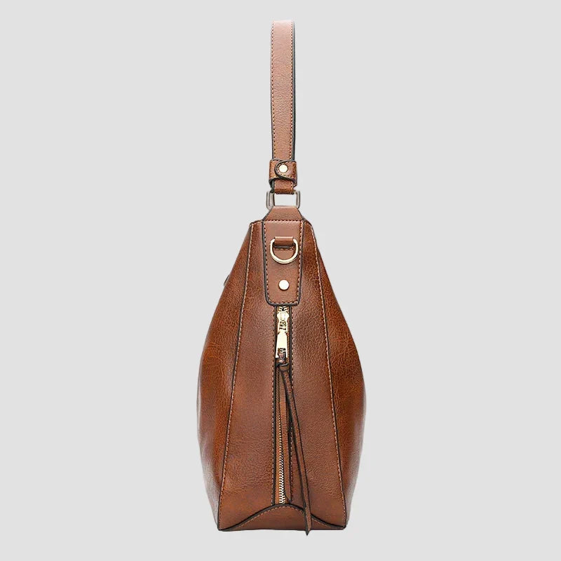 Souf - Bolso Hobo de Piel Premium Antirrobo