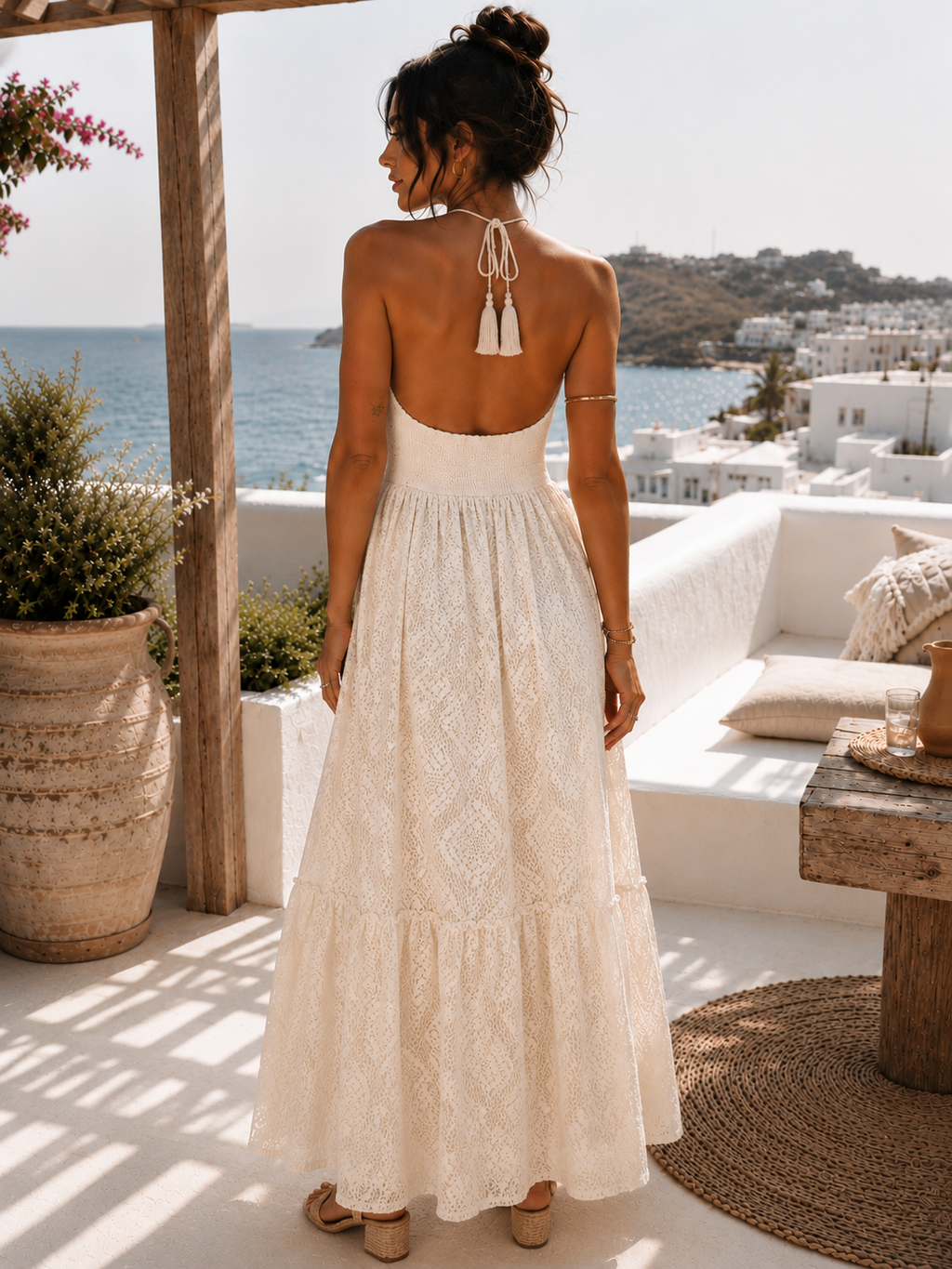 Vestido Largo Marfil