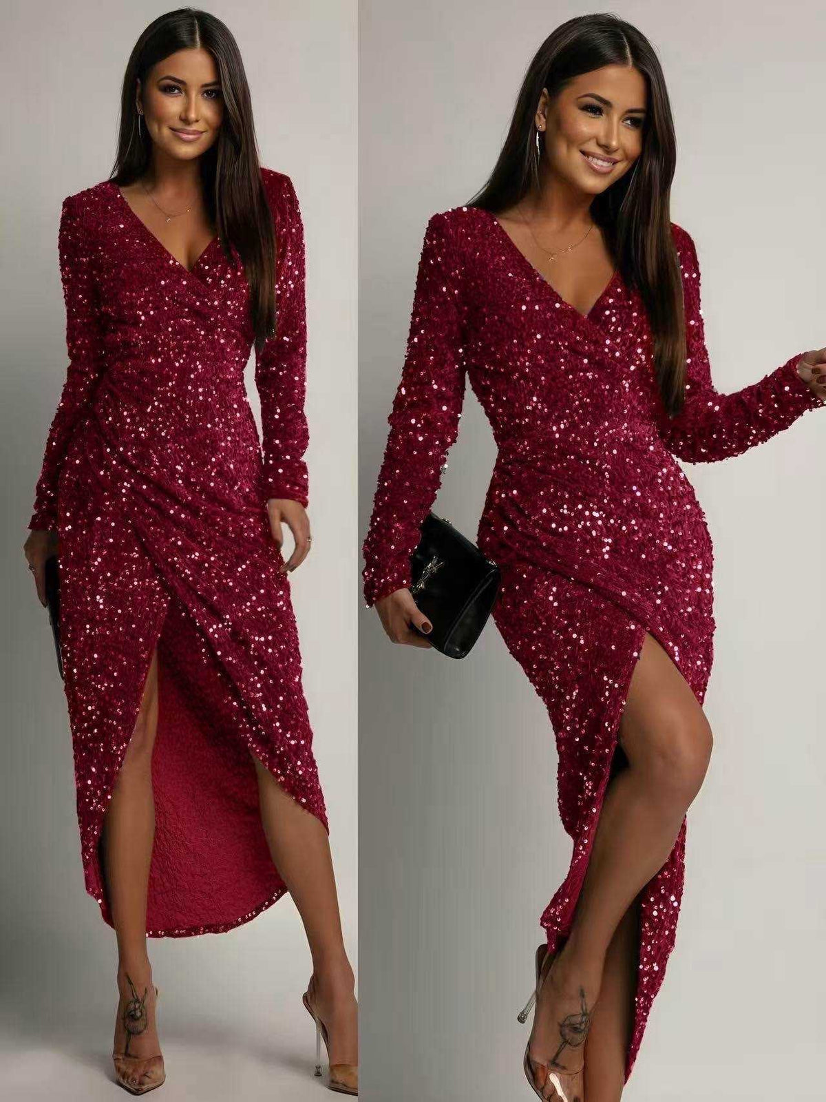 Vestido Maxi de Lentejuelas Party