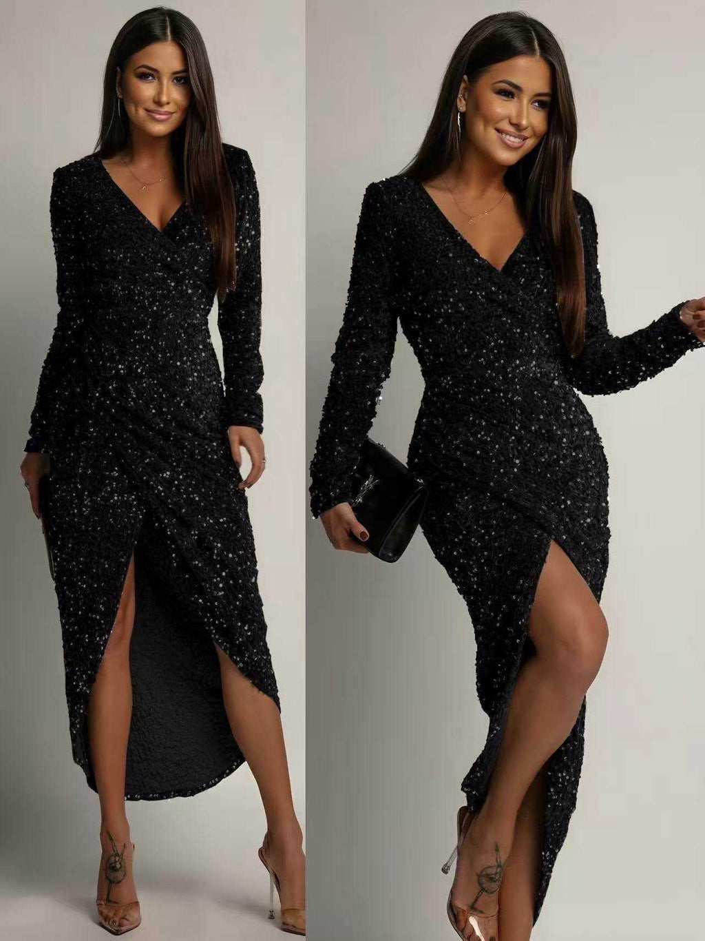 Vestido Maxi de Lentejuelas Party