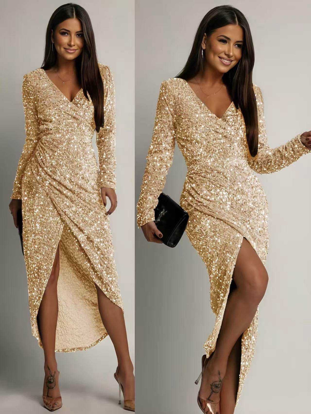 Vestido Maxi de Lentejuelas Party