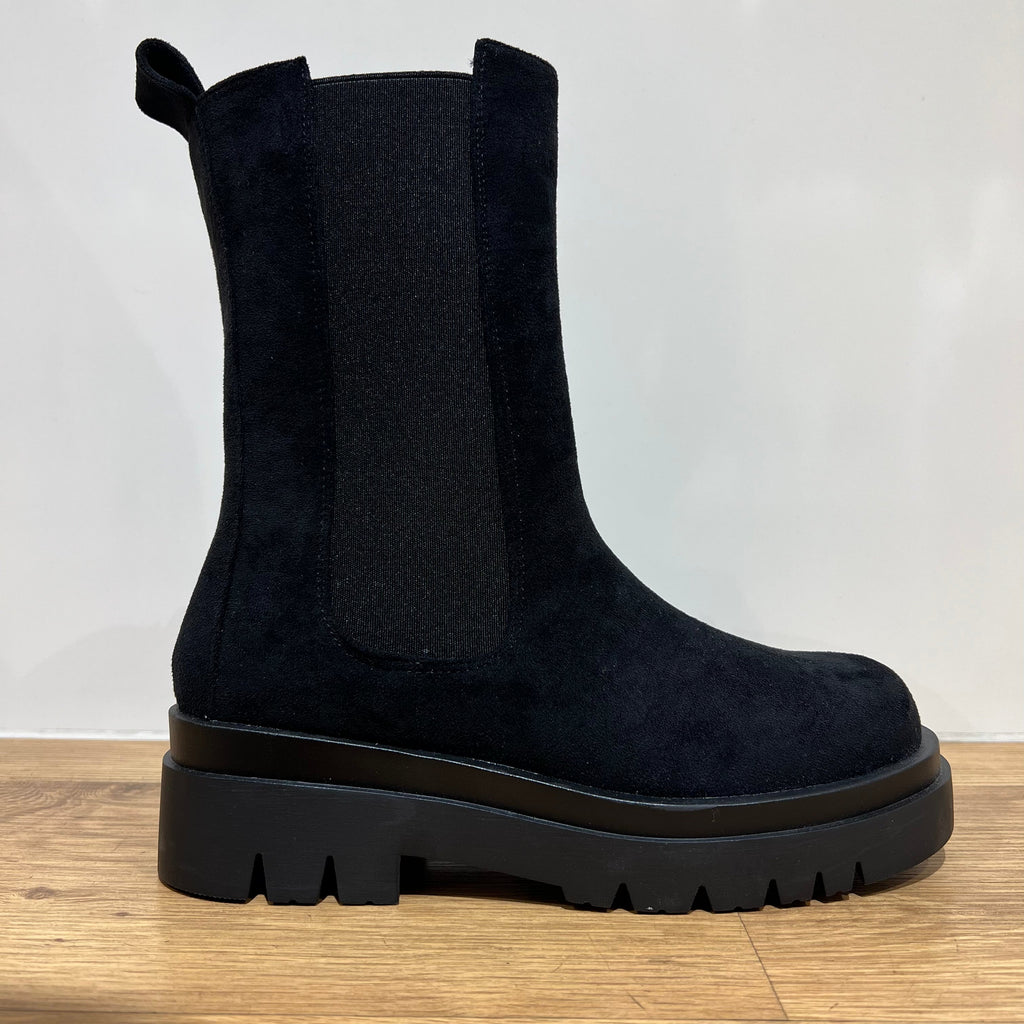 Botines Chelsea de Ante Negro