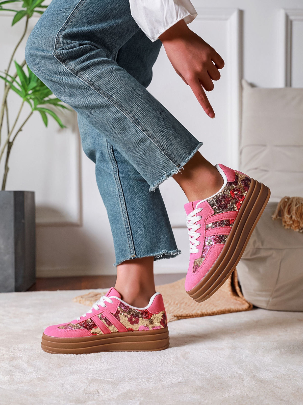 Zapatillas Paula Fucsia