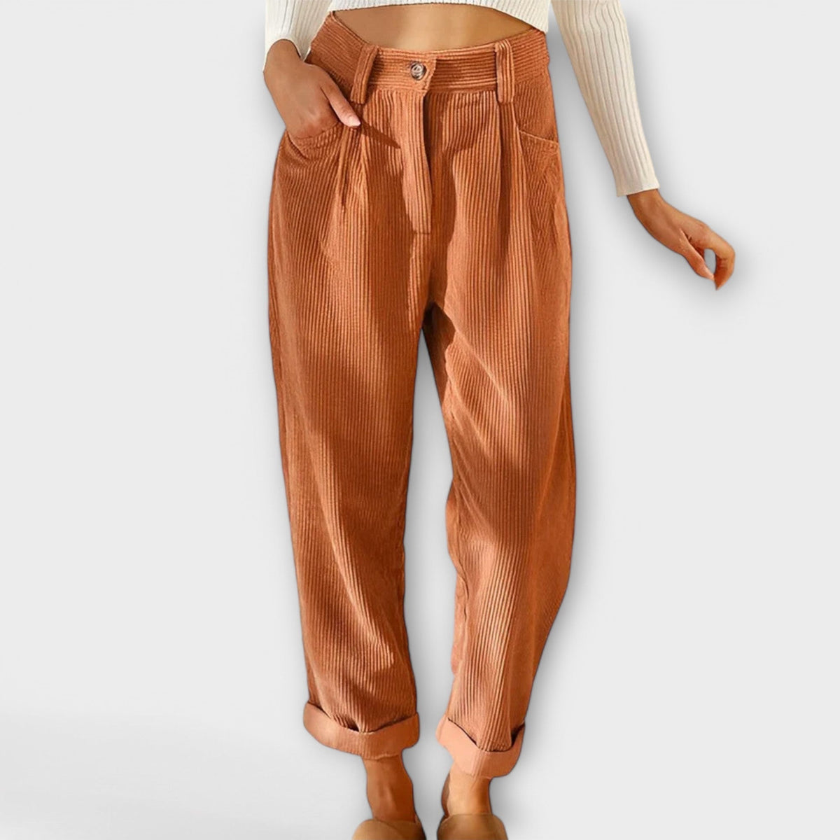 Jana – Pantaloni in velluto moderni