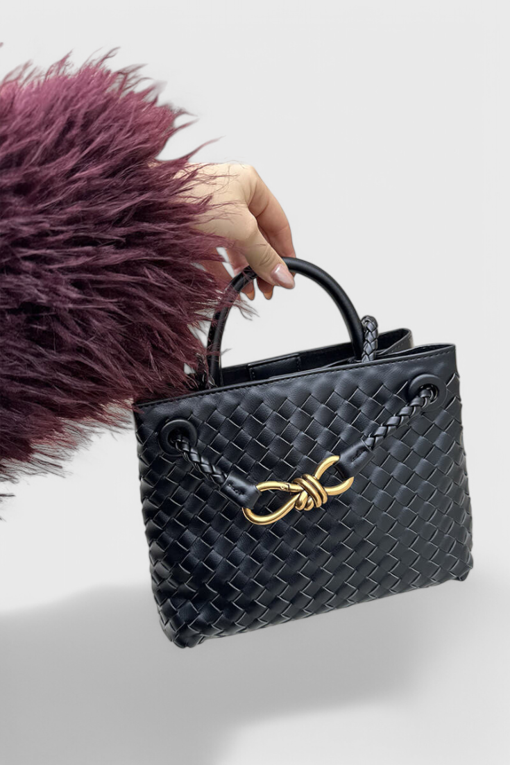 Bolso de Día Trenzado Índigo