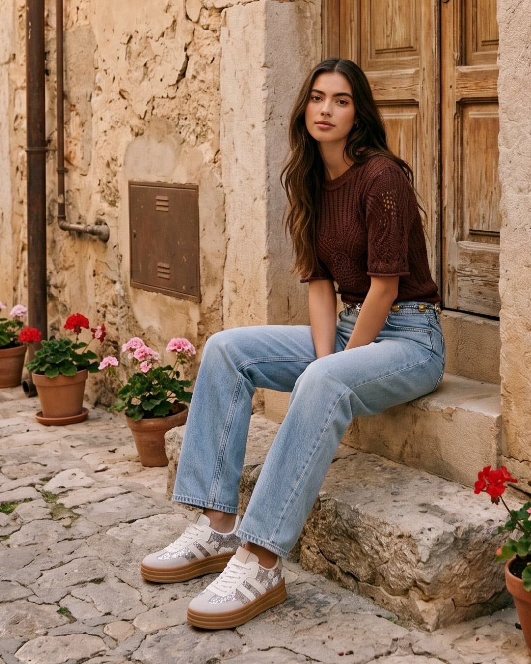 Zapatillas Paula Beige