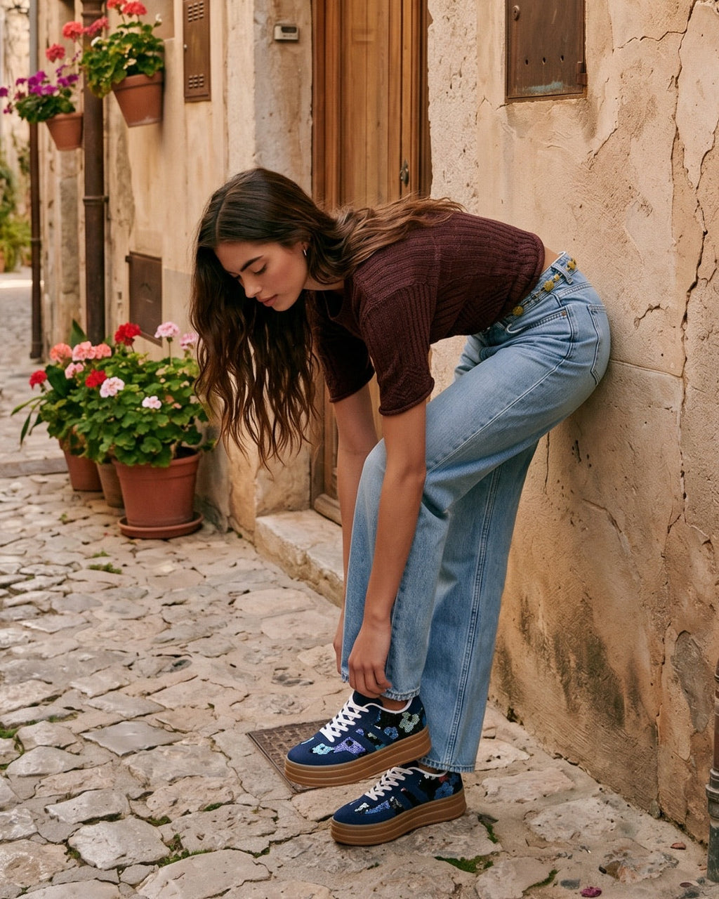 Zapatillas Paula Azul Marino