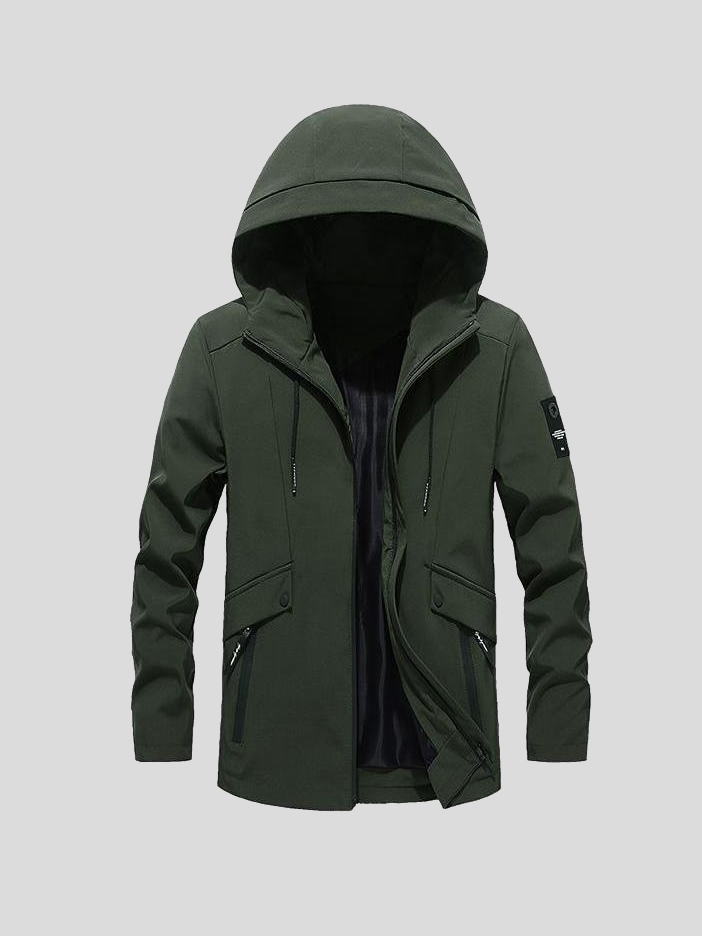 Chaqueta con capucha cómoda