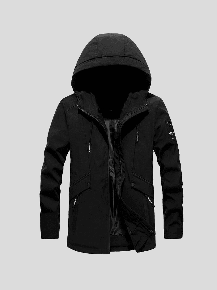 Chaqueta con capucha cómoda