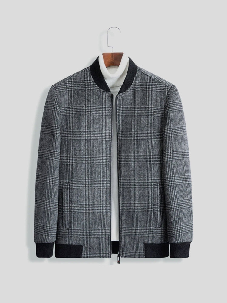 Chaqueta de cuero elegante
