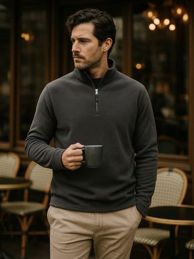 Chaqueta de Felpa Minimalista