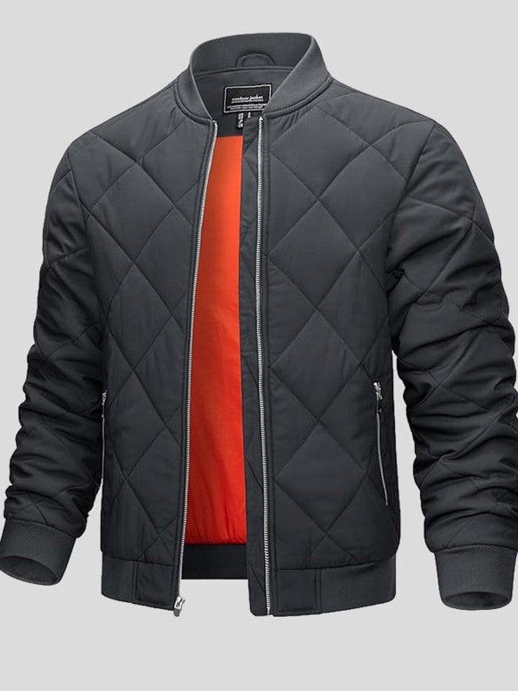 Chaqueta bomber elegante de ante
