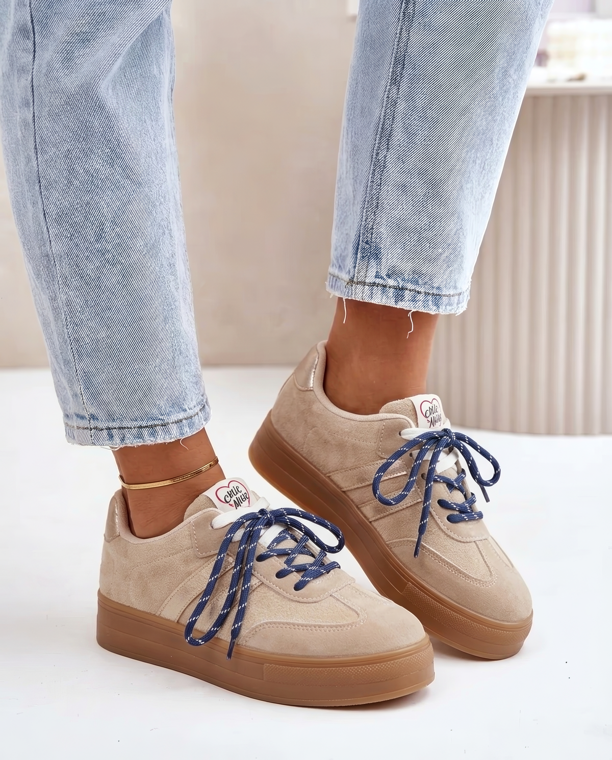 Zapatillas Noeme Beige