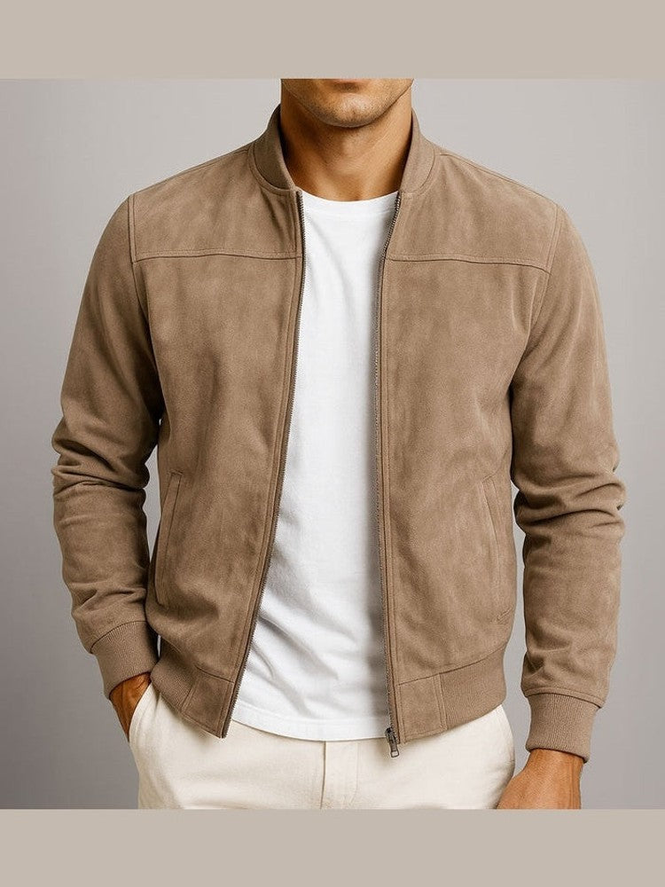 Chaqueta clásica urbana de ante