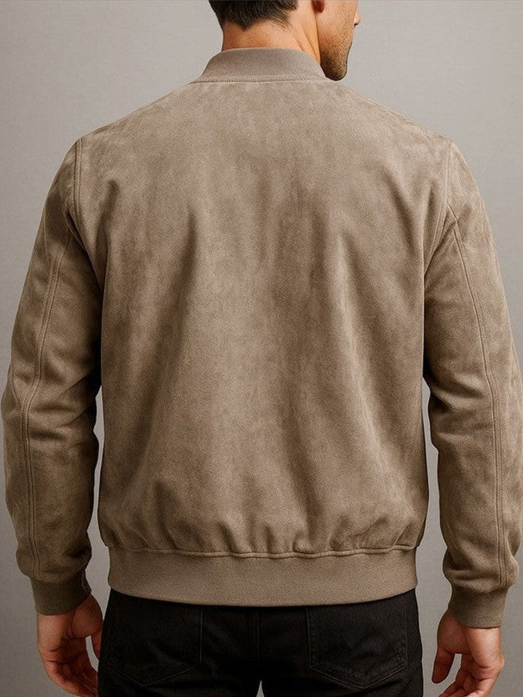 Chaqueta clásica urbana de ante