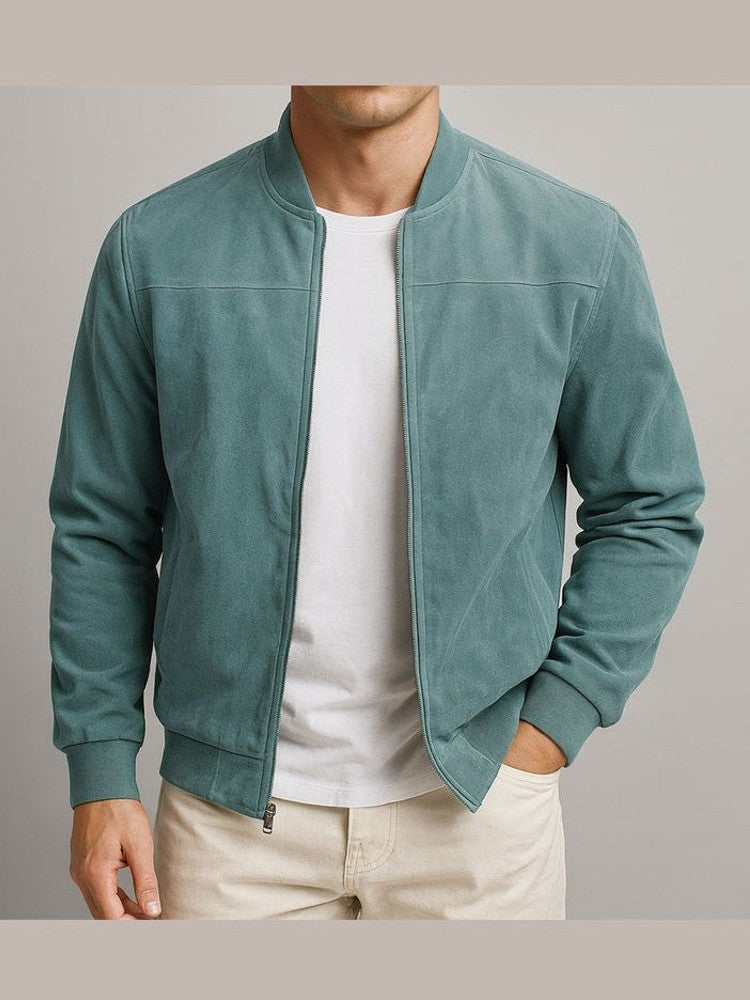 Chaqueta clásica urbana de ante