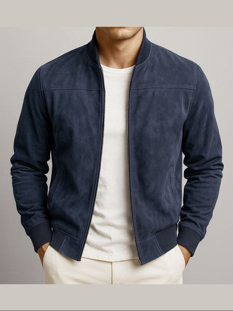 Chaqueta clásica urbana de ante