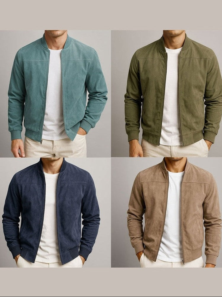 Chaqueta clásica urbana de ante