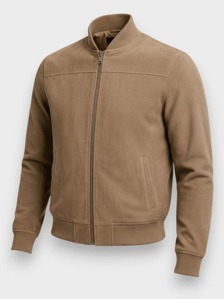 Chaqueta clásica urbana de ante