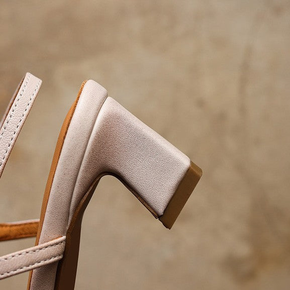 Serelle | Tacones Destalonados de Piel