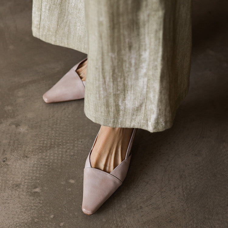 Serelle | Tacones Destalonados de Piel