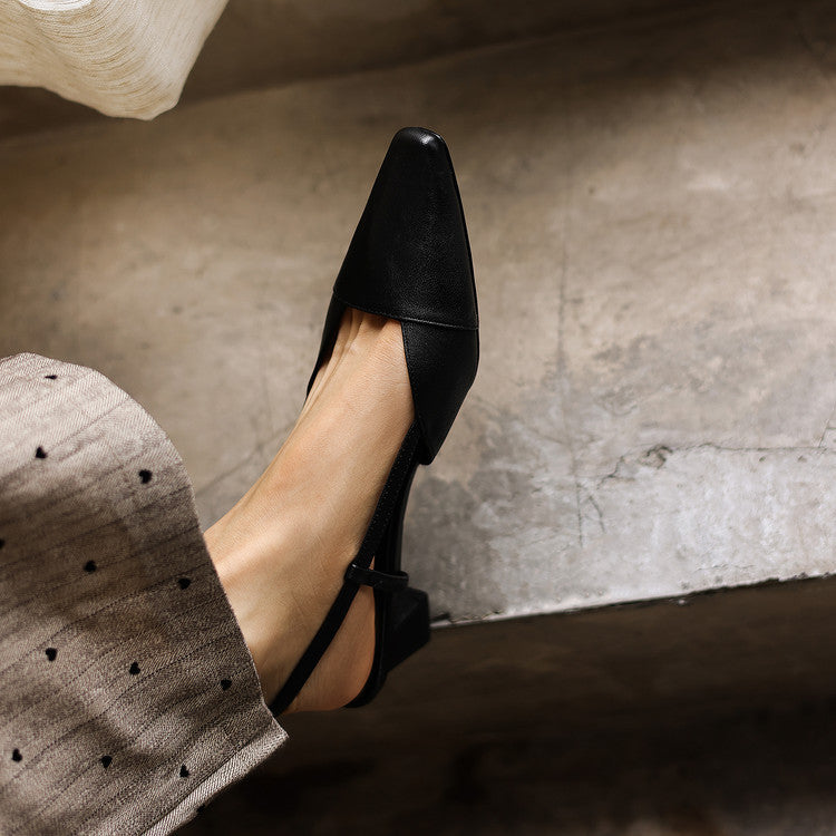 Serelle | Tacones Destalonados de Piel