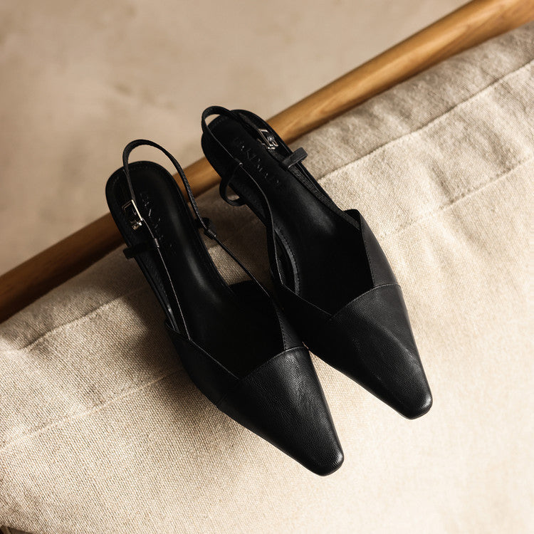 Serelle | Tacones Destalonados de Piel