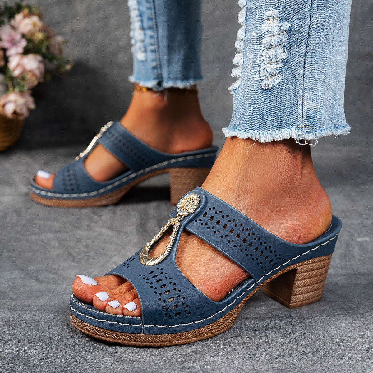 Linda | Sandalias Ortopédicas de Tacón Alto y Confort