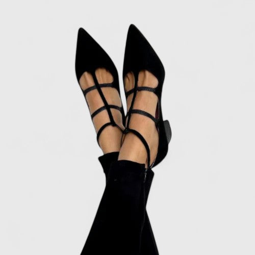 Sorelle | Zapatos de Mujer de Tacón Ancho Clásicos en Nude