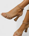 Orlissa | Zapatos de Mujer de Tacón Ancho con Punta Abierta
