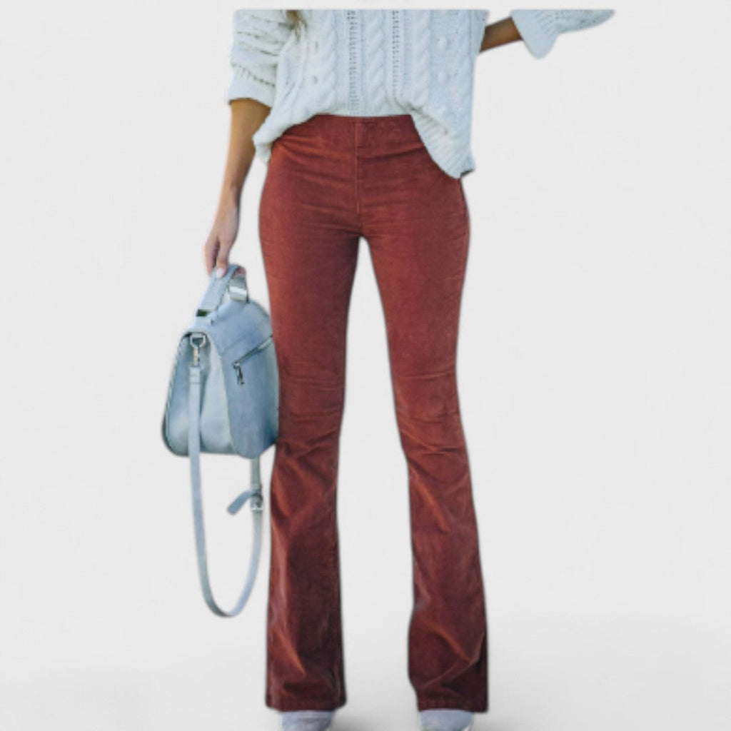 Chloe – Pantaloni svasati in velluto a coste